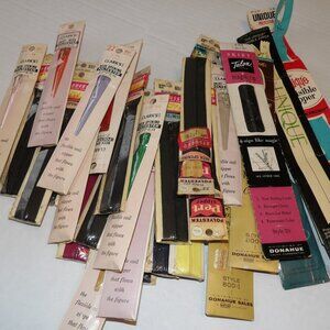 ZIPPERS MIXED Lot 30 Vintage Sewing Clark's, Unique, Talon, Pert New Old Stock